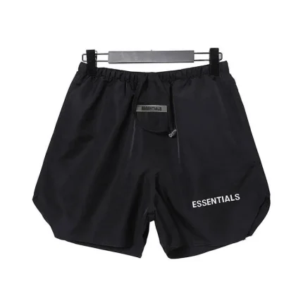 Essentials Men Black Shorts