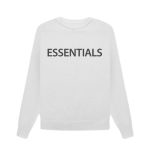 Essentials Overlapped White Sweater