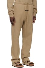 Essentials Tan Cotton Lounge Pant