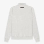 Fear of God ESSENTIALS Long Sleeve Gray Polo Sweatshirt