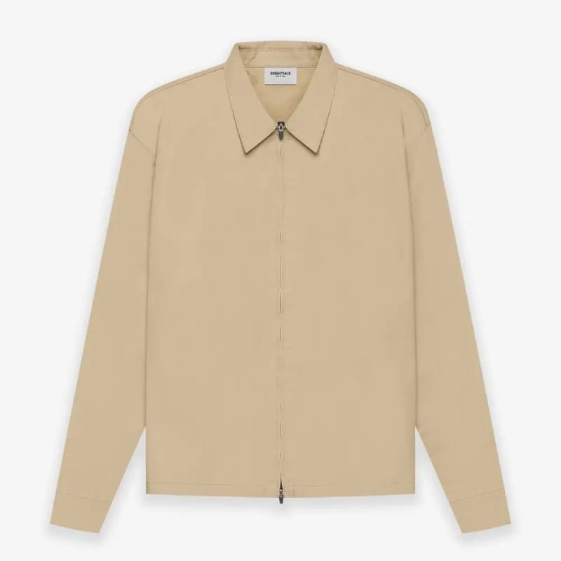 Fear of God ESSENTIALS Twill Khaki Jacket Fear of God ESSENTIALS Twill Khaki Jacket