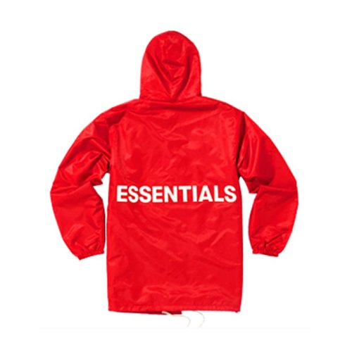 Fear of God Essentials Red Jacket Hooded Fear of God Essentials Red Jacket Hooded