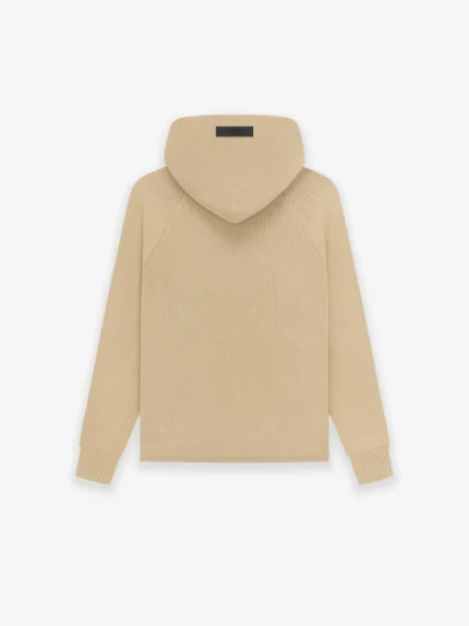 Essentials Knit Hoodie Beige Kids