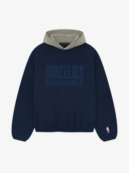 Essentials Grizzlies Pullover – Navy Hoodie