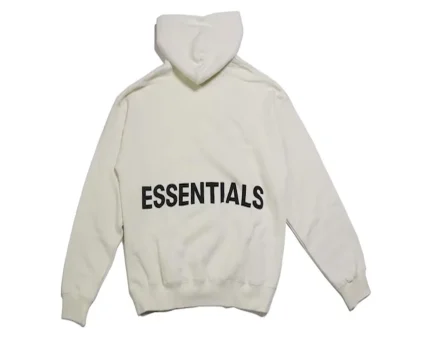 Fear of God Essentials Graphic Pullover Cream Hoodie
