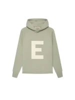 Fear Of God Essentials Kids Big E Knit Seafoam Hoodie