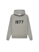 Fear Of God Essentials Kids Dark Oatmeal Hoodie