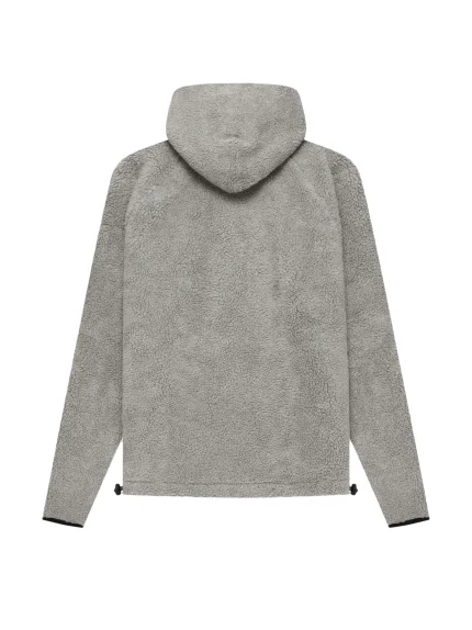 Fear Of God Essentials Polar Fleece Half Zip Hoodie Oatmeal Dark