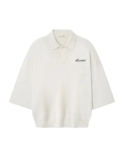 Essentials 3 4 Sleeve 90s Polo White T Shirts