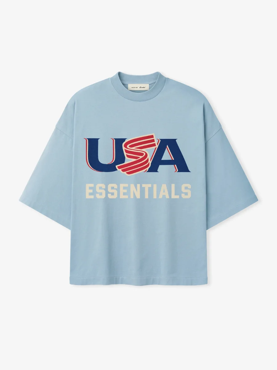 Essentials Stone T-Shirt Blue Essentials Stone T-Shirt Blue