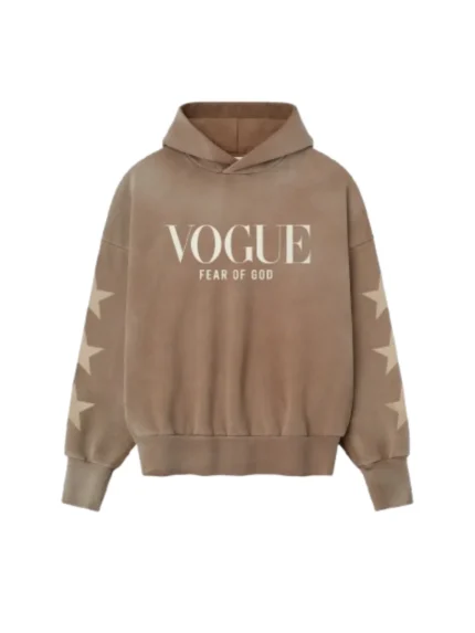 Essentials Vogue Fear Of God Brown Hoodie